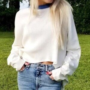 We The Free‎ Women's hi-lo thermal Pullover Long Sleeves Tunic Top NWT